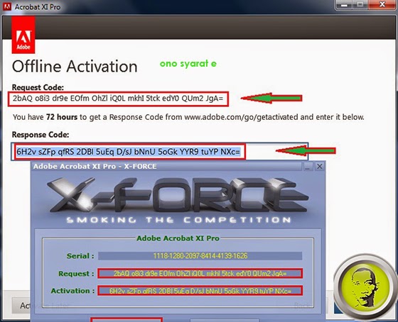 adobe offline activation response code 302